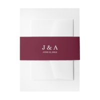 Bourgogne Mariage Rustique Personnalisé Rouge Soli