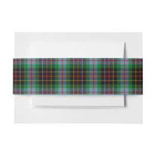 Bandeau De Faire-part Brodie Hunting Scottish Tartan Belly Band