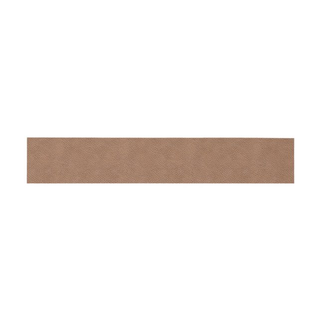 Bandeau De Faire-part Brun naturel en cuir de Faux (Plat)