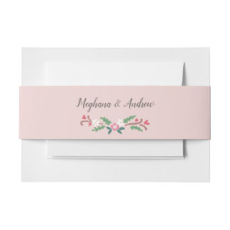 Bandeau De Faire-part Bunch floral romantique rustique