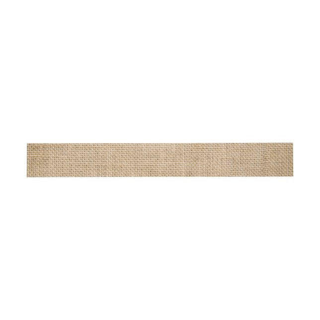 Bandeau De Faire-part Burlap Rustic Mariage Faux Photo Texture (Plat)