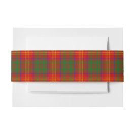 Bandeau De Faire-part Burtish Tartan Belly Band