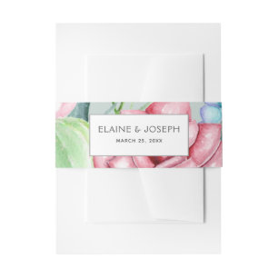 Bandeau De Faire-part Cactus rustique Succulent Rose Floral