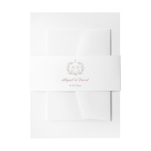 Bandeau De Faire-part Cadre floral Monogrammes Mariages religieux