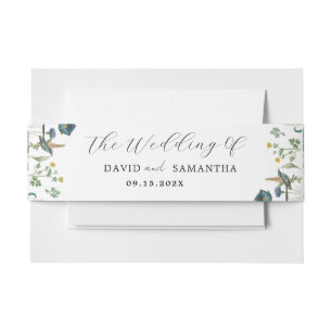 Bandeau De Faire-part Cadre Whimsical Secret Garden Fleurs sauvages