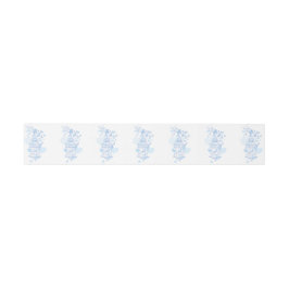 Bandeau De Faire-part Cage d'oiseau bleu art mariage ceinture