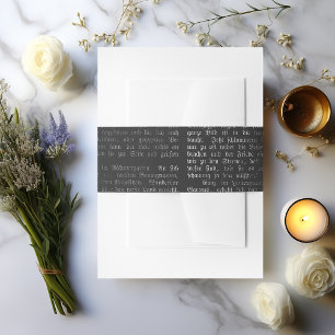 Bandeau De Faire-part Calligraphie gothique vintage