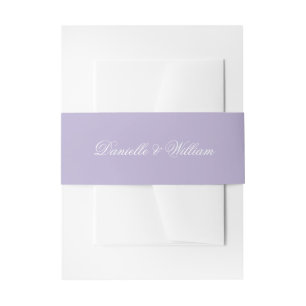 Bandeau De Faire-part Calligraphie Mariage lavande Simple Script violet