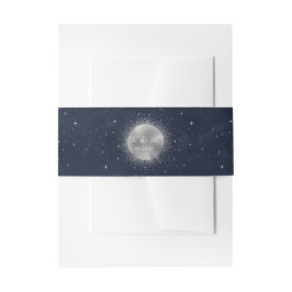 Bandeau De Faire-part Céleste Moon Mariage Belly Band