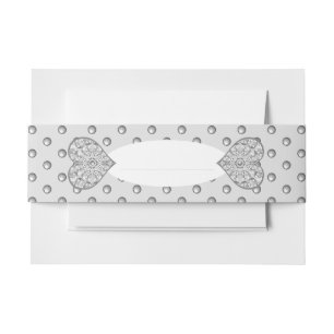 Bandeau De Faire-part Céramique gris dentelle