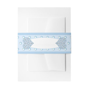 Bandeau De Faire-part Céramique Lace Bleu clair