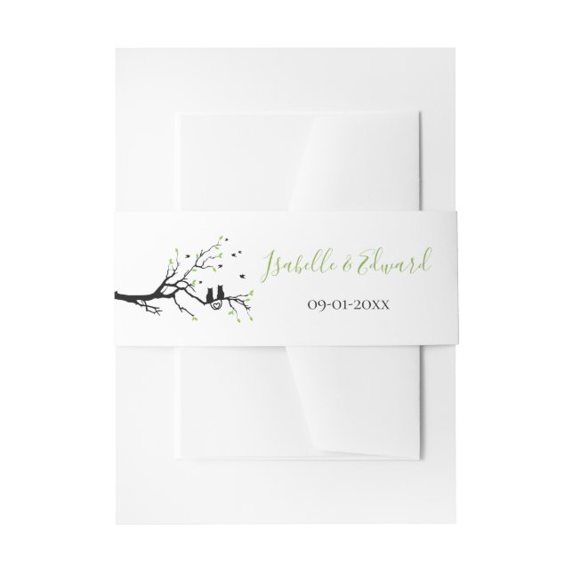 Bandeau De Faire-part Chats modernes en amour Noir Silhouette Mariage de (Devant example)