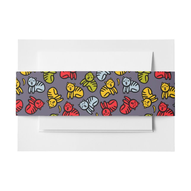 Bandeau De Faire-part Chats plus bananes (Devant Example)