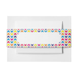 Bandeau De Faire-part Chevron aztèque coloré