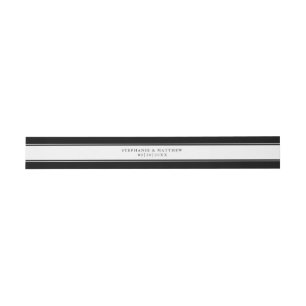 Bandeau De Faire-part Chic Black Border Elegant Script Mariage Suite