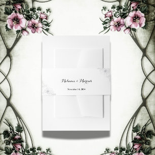 Bandeau De Faire-part Chic et élégant minimaliste moderne Mariage floral