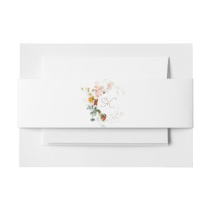 Bandeau De Faire-part Chic Rustic Boho Fleur sauvage Floral Garden Maria