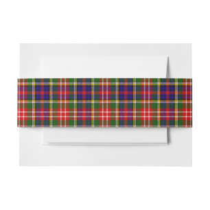 Bandeau De Faire-part Christie Scottish Tartan Belly Band