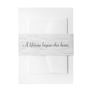Bandeau De Faire-part Citation de bouleau blanc et de Mariage