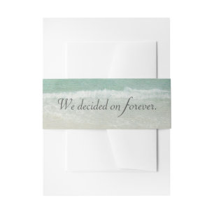Bandeau De Faire-part Citation mariage et aquarelle océanique