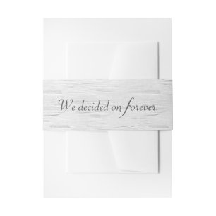 Bandeau De Faire-part Citation mariage Sur White Birch