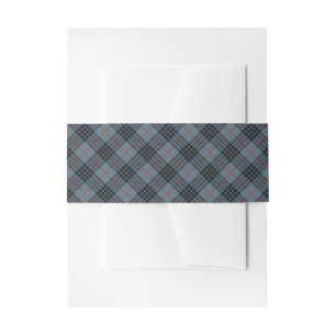 Bandeau De Faire-part Clan bleu MacKay Tartan Plaid écossais