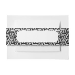 Bandeau De Faire-part Conception géométrique d'art de motif