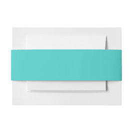 Bandeau De Faire-part Couleur solide turquoise moyenne