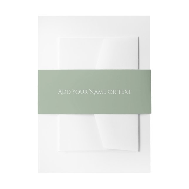Bandeau De Faire-part Couleur tendance Sage doux Décor (Devant example)
