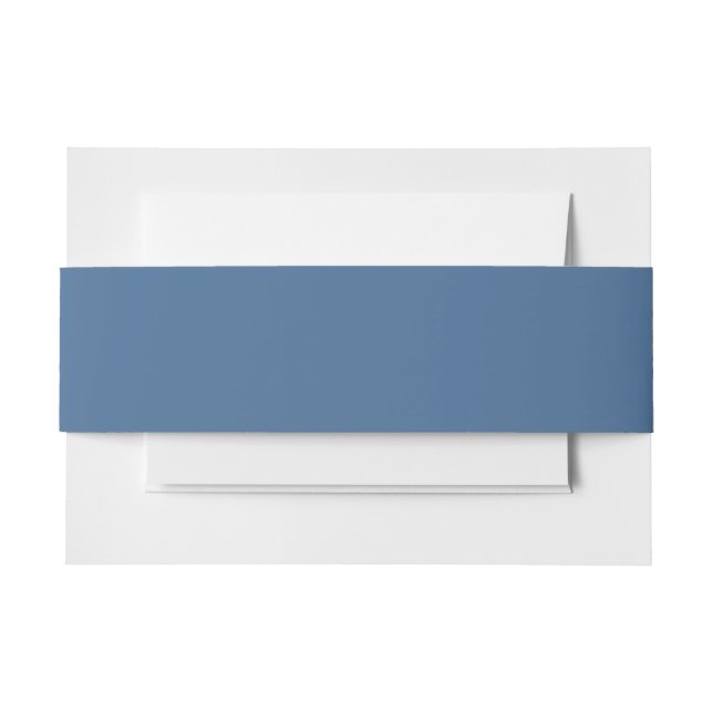 Bandeau De Faire-part Couleur uni bleu Queen (Devant Example)