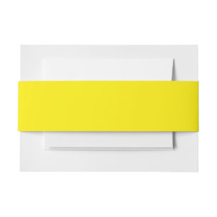 Bandeau De Faire-part Couleur uni jaune canari