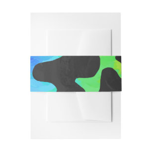 Bandeau De Faire-part Cow Black et Rainbow Stuff