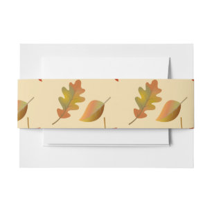 Bandeau De Faire-part Cozy autumn maple leaves oak leaves
