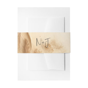 Bandeau De Faire-part Crème d'ivoire botanique Mariage textuel