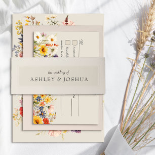 Bandeau De Faire-part Crème neutre Beige Simple minimaliste Mariage