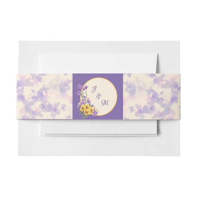 Bandeau De Faire-part Crème Spring Garden Collection (Devant Example)