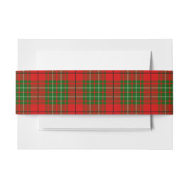 Bandeau De Faire-part Cumtish Tartan Belly Band
