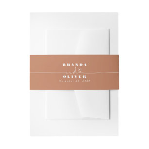 Bandeau De Faire-part Cute Elegant et simple Mariage