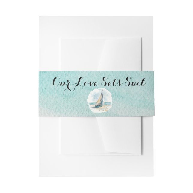 Bandeau De Faire-part Définir le mariage de voile RSVP (Devant example)
