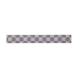 Bandeau De Faire-part Delft Tile Blue Antique Art Motif