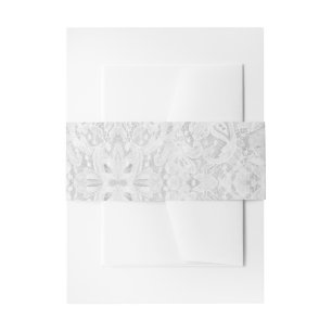 Bandeau De Faire-part Dentelle blanche tombante