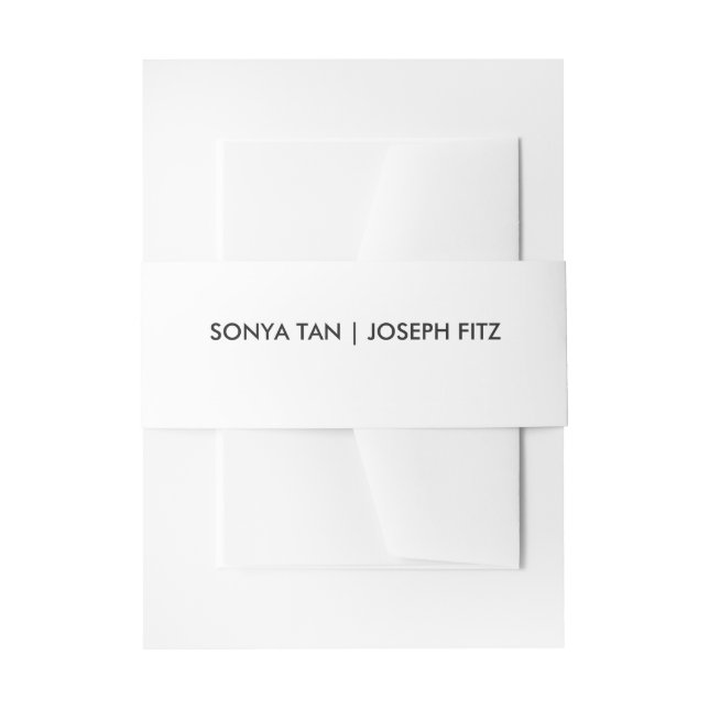 Bandeau De Faire-part Détails de mariage Invitation de mariage moderne v (Devant example)