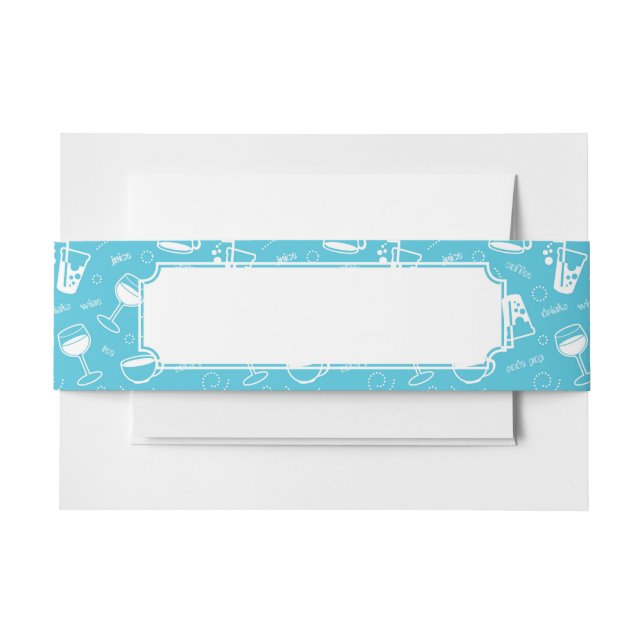 Bandeau De Faire-part Diverses boissons (Devant Example)