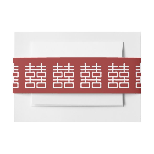 Bandeau De Faire-part Double Mariage chinois (Devant Example)