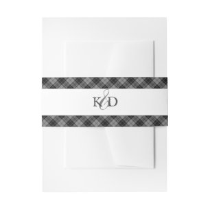 Bandeau De Faire-part Douglas Grey Clan Tartan Scottish Plaid