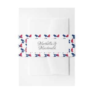 Bandeau De Faire-part DRAPEAU TEXAS MARIAGE personnalisé
