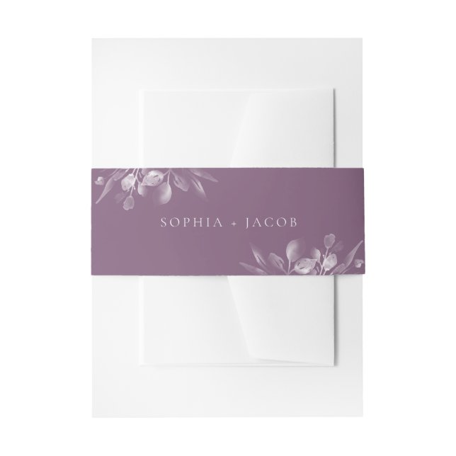Bandeau De Faire-part Dreamage Foliage Invitation Belly Band (Devant example)