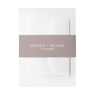 Bandeau De Faire-part Dusty Plum Classic Mariage personnalisé