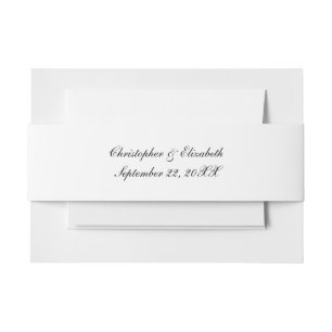 Bandeau De Faire-part Écriture Traditionnelle Classique Mariage Formel