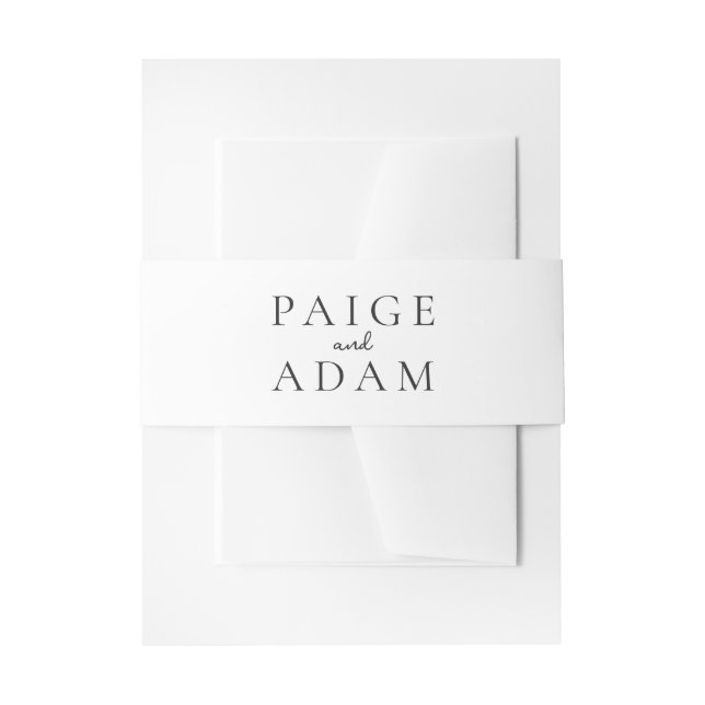 Bandeau De Faire-part Editorial Modern Wedding (Devant example)